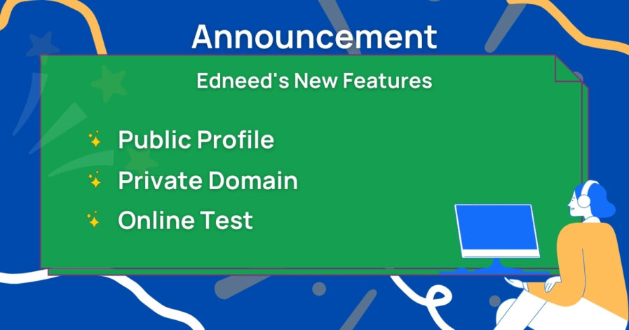 Online exxams, edneed online exams, edneed private domain, private domain, public profile, community public profile